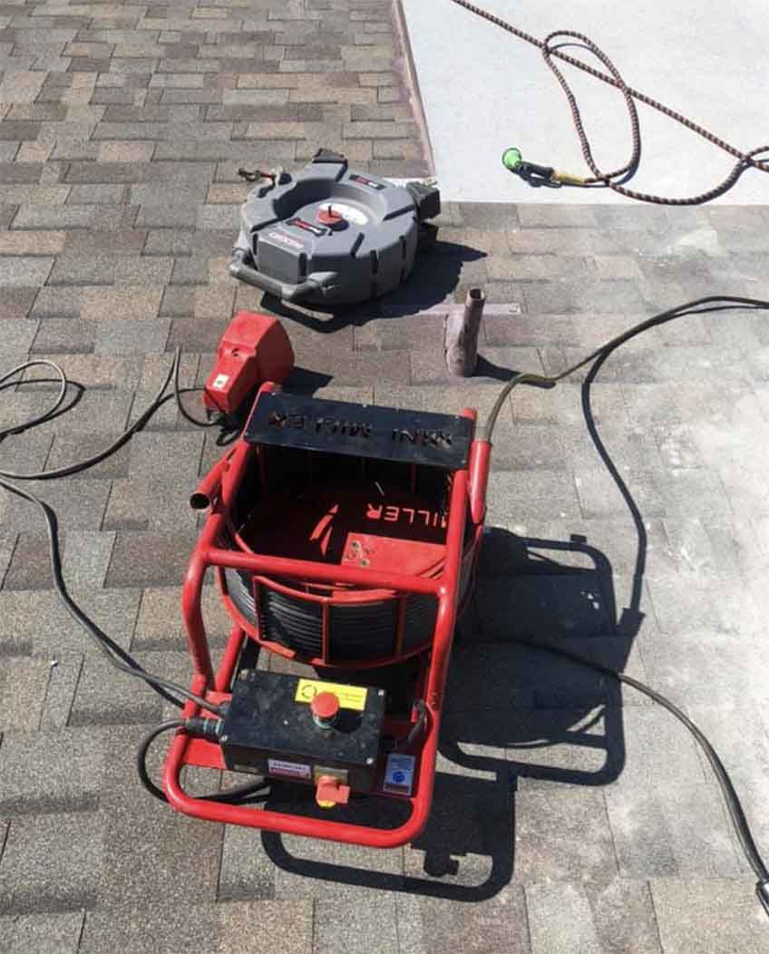 Zippity Split Plumbing team performing sewer camera inspection