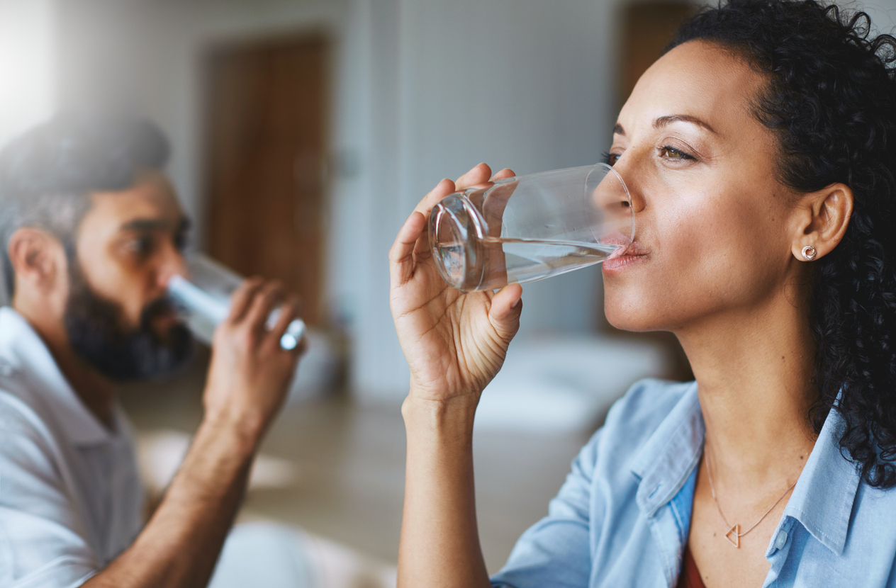 Drinking Filtered Water