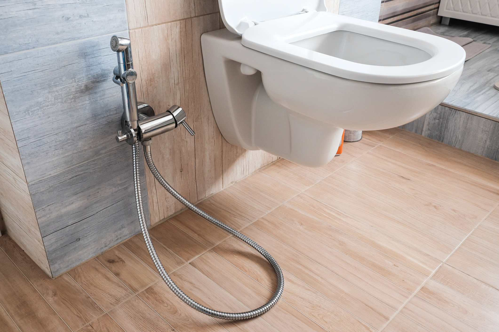 Bidet in Modern Bathroom